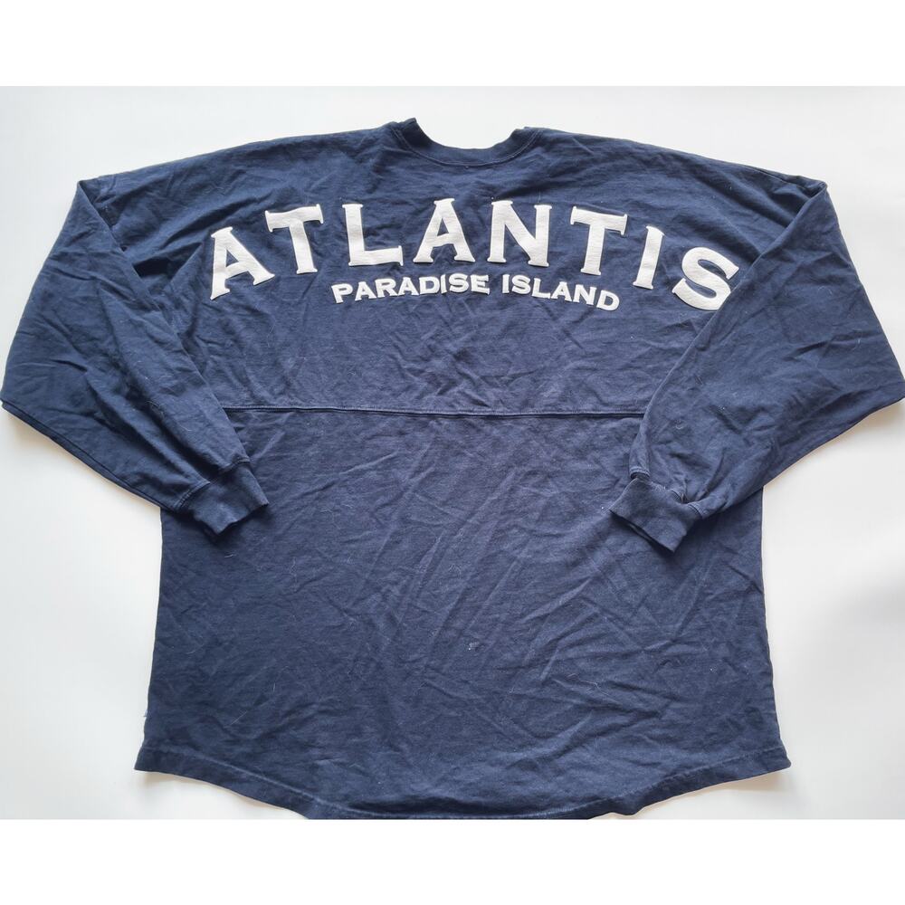 Navy Blue and White Atlantis Paradise Island Cotton Spirit Jersey Size XL